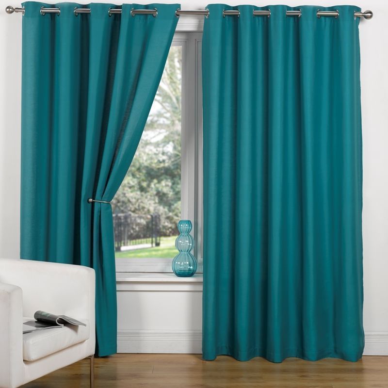 Canvas Eyelet (45" Width x 54" Drop) - Teal